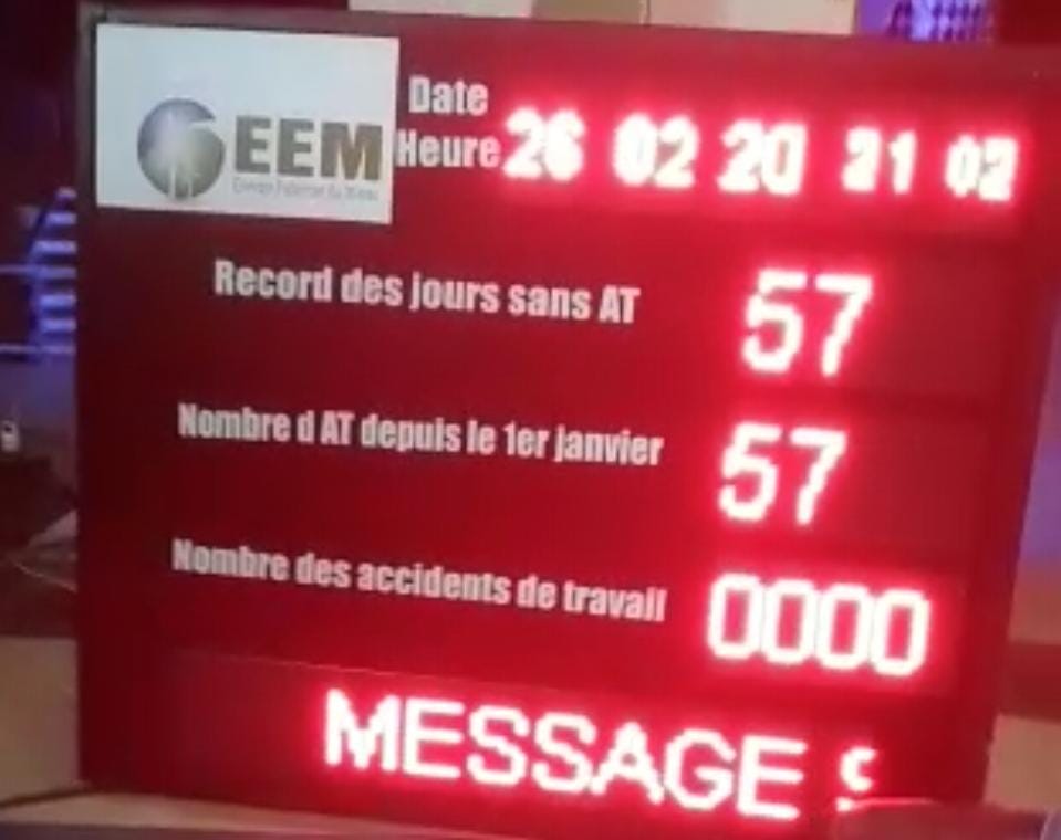 Afficheurs de sécurité industrielle LED 14 TYPE A