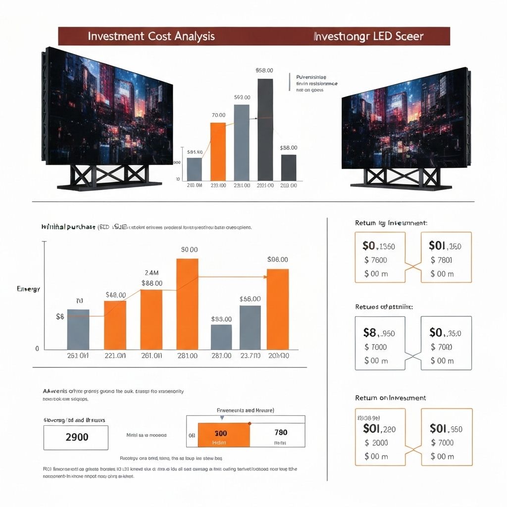 Budget pour Écrans LED : Vente vs Location 2 cost analysis led screen investment