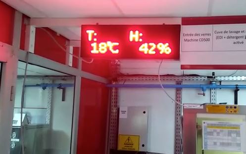 afficheur LED et Panneau LED au Maroc 14 panneau temperature 1